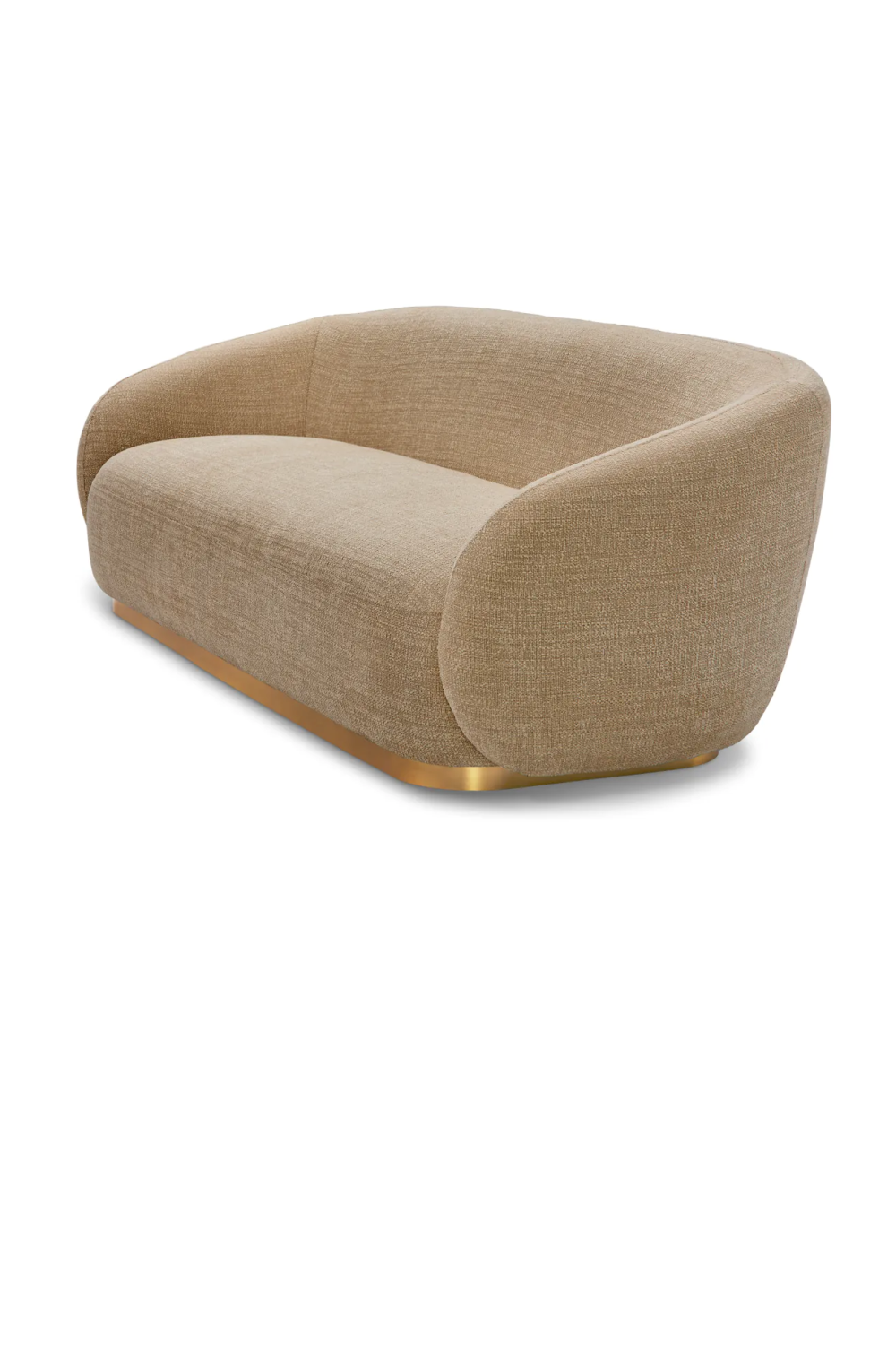 Brass Base Upholstered Sofa Brice| Eichholtz Miami
