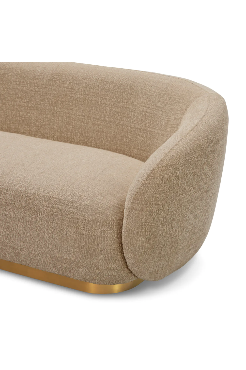 Brass Base Upholstered Sofa Brice| Eichholtz Miami