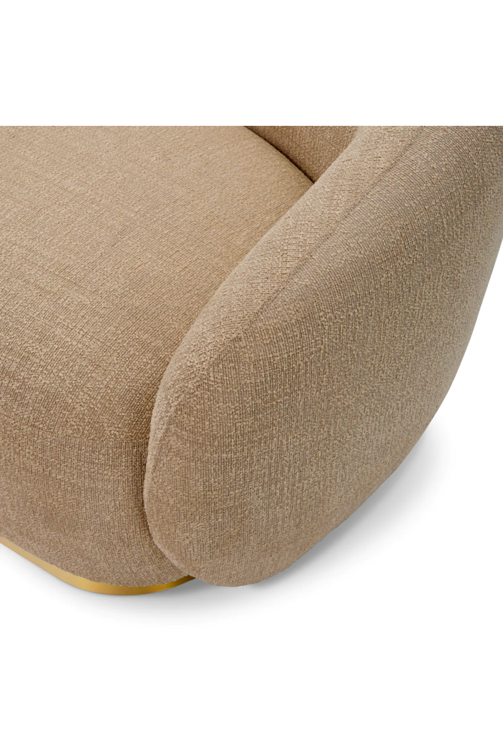Brass Base Upholstered Sofa Brice| Eichholtz Miami