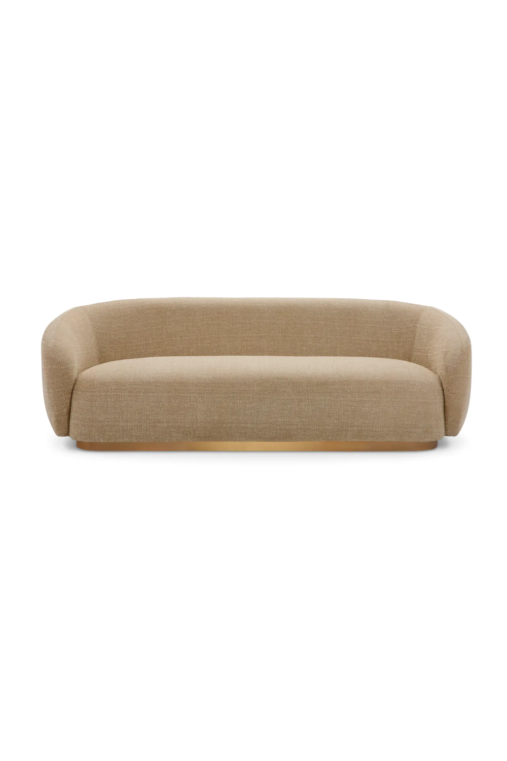 Brass Base Upholstered Sofa Brice| Eichholtz Miami