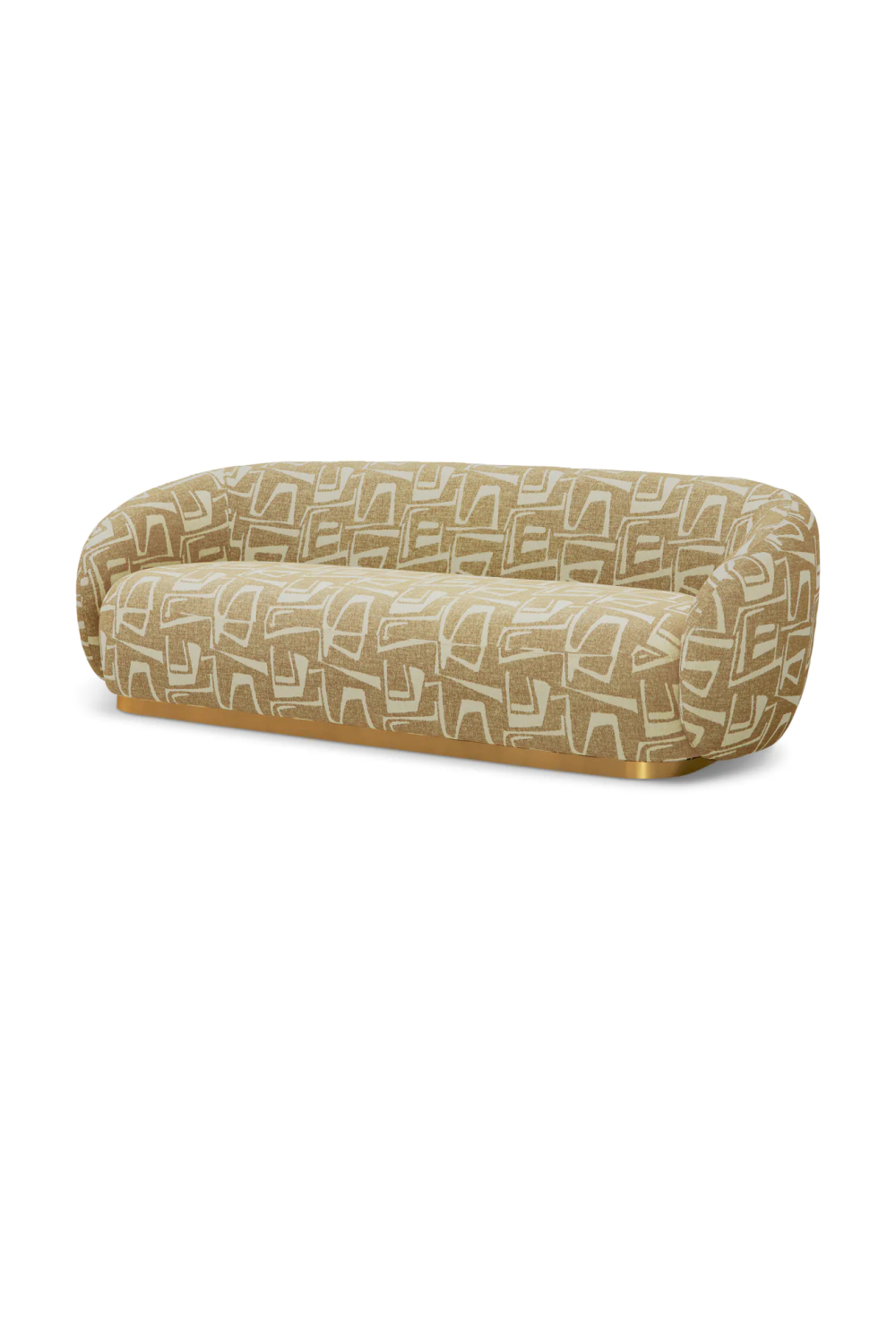Brass Base Upholstered Sofa Brice| Eichholtz Miami