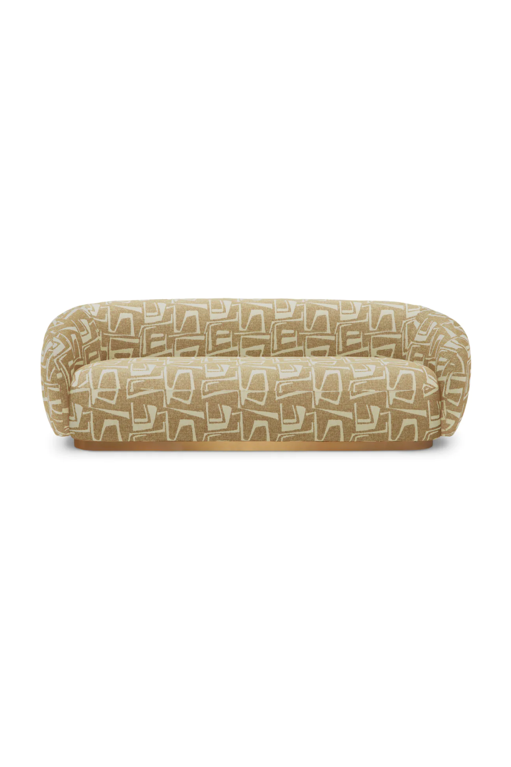 Brass Base Upholstered Sofa Brice| Eichholtz Miami