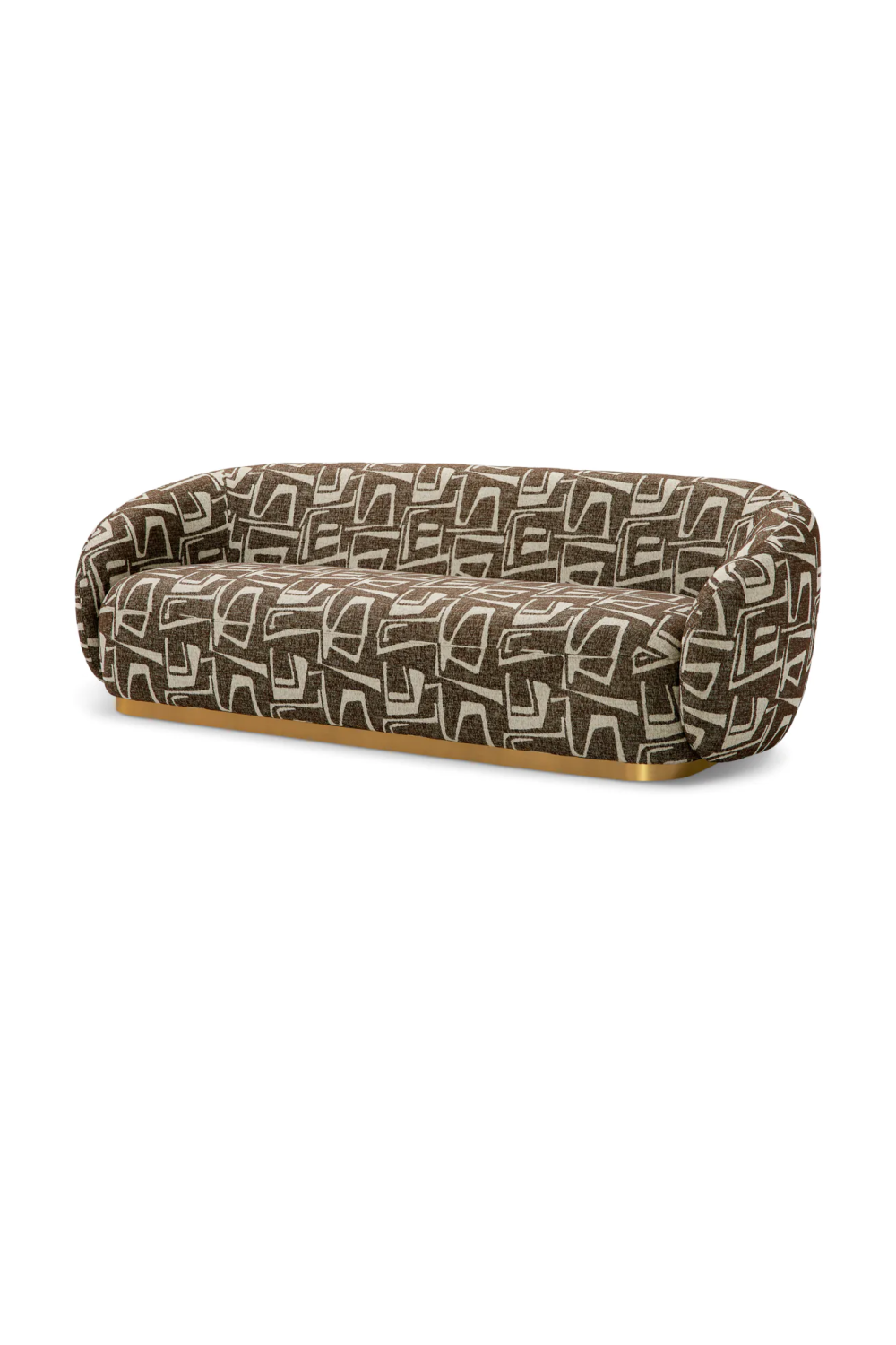 Brass Base Upholstered Sofa Brice| Eichholtz Miami