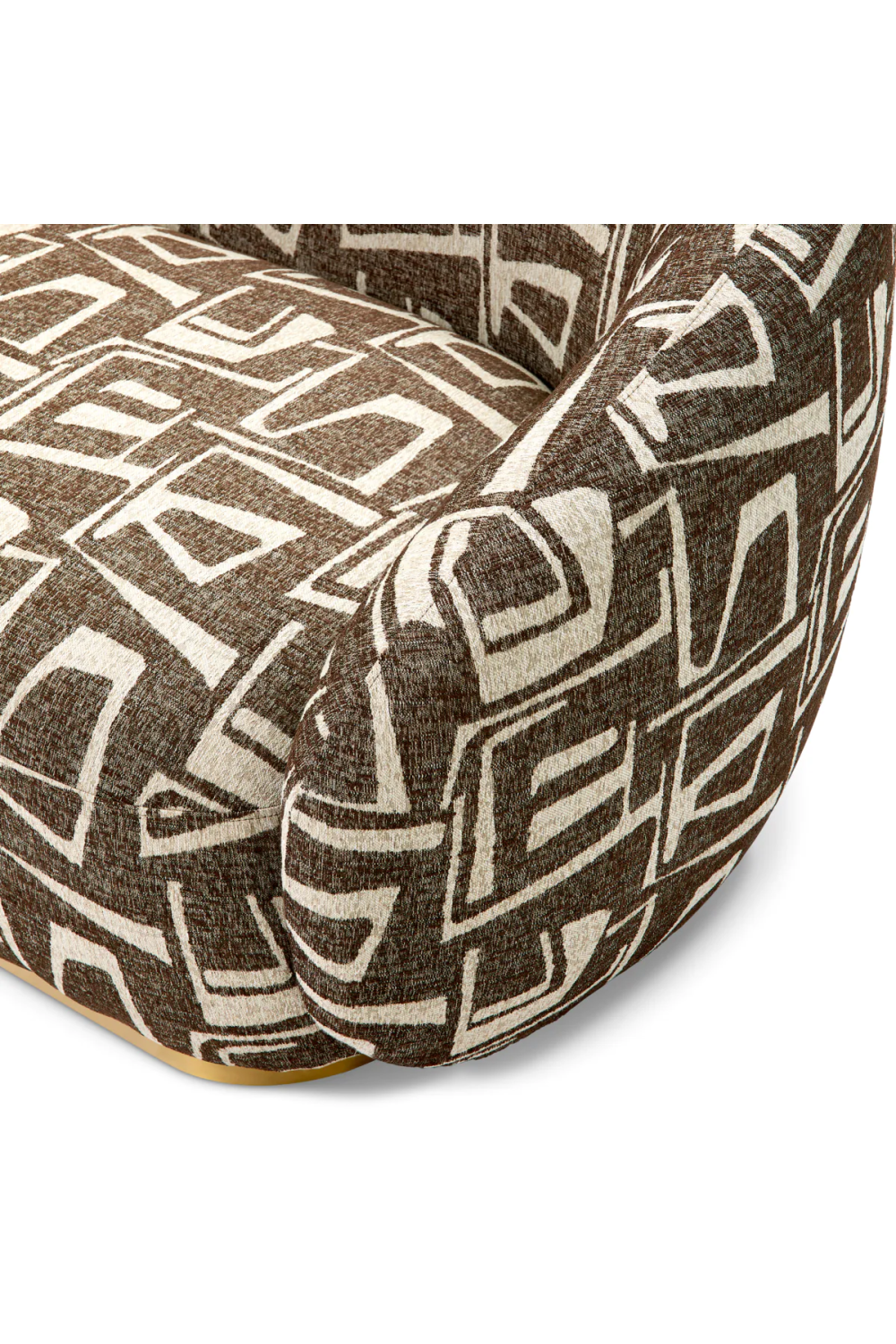 Brass Base Upholstered Sofa Brice| Eichholtz Miami