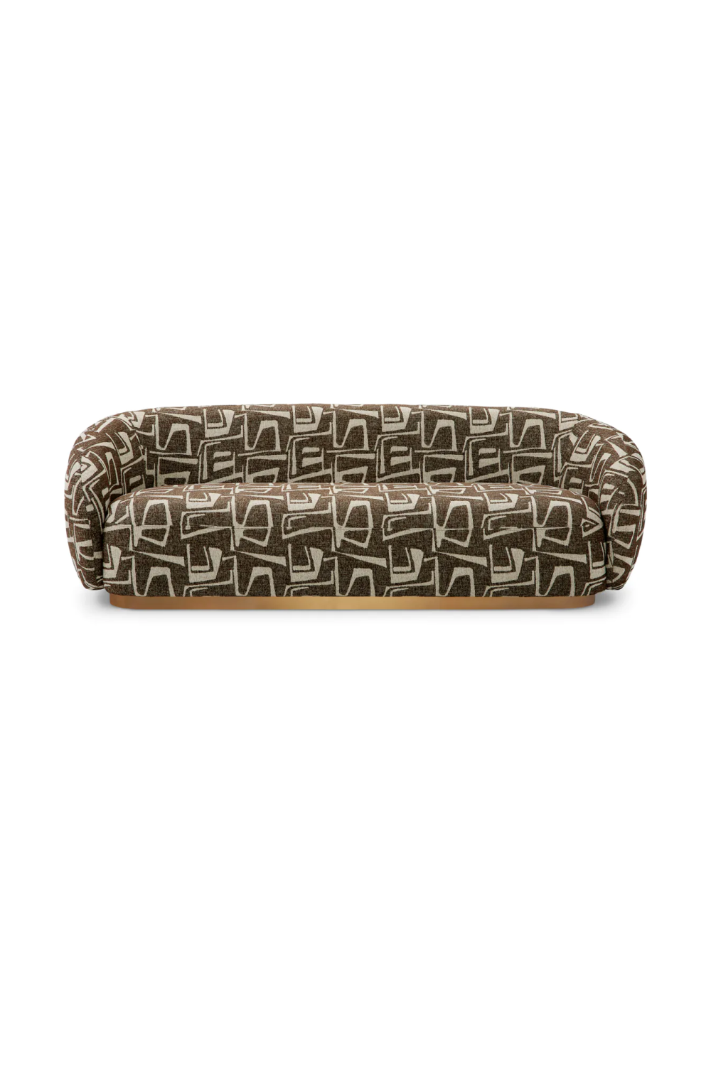 Brass Base Upholstered Sofa Brice| Eichholtz Miami