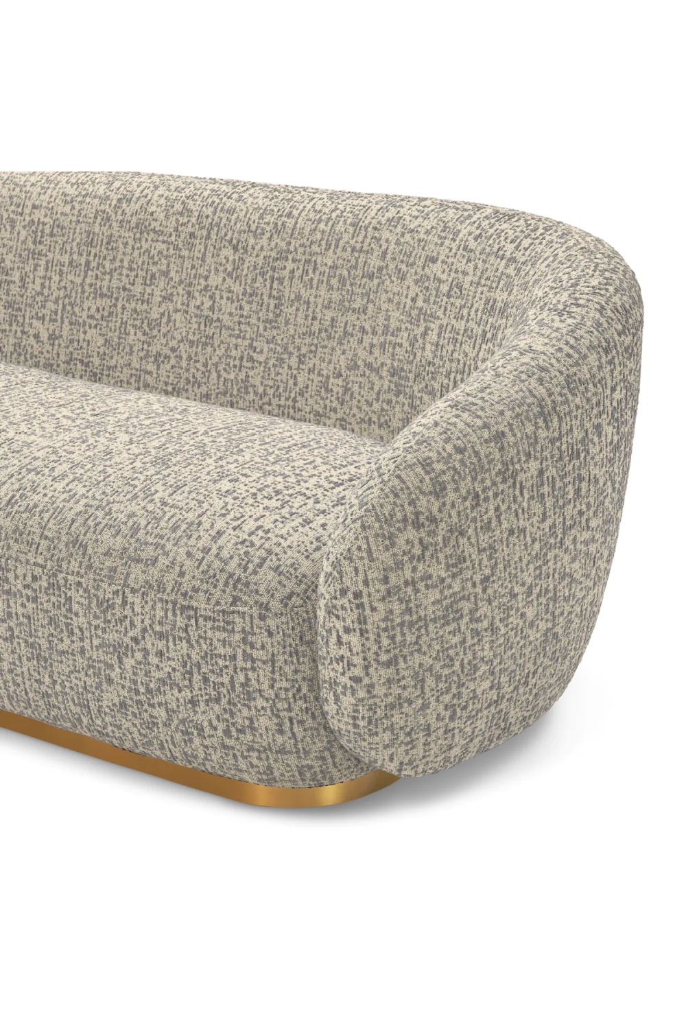 Brass Base Upholstered Sofa Brice| Eichholtz Miami