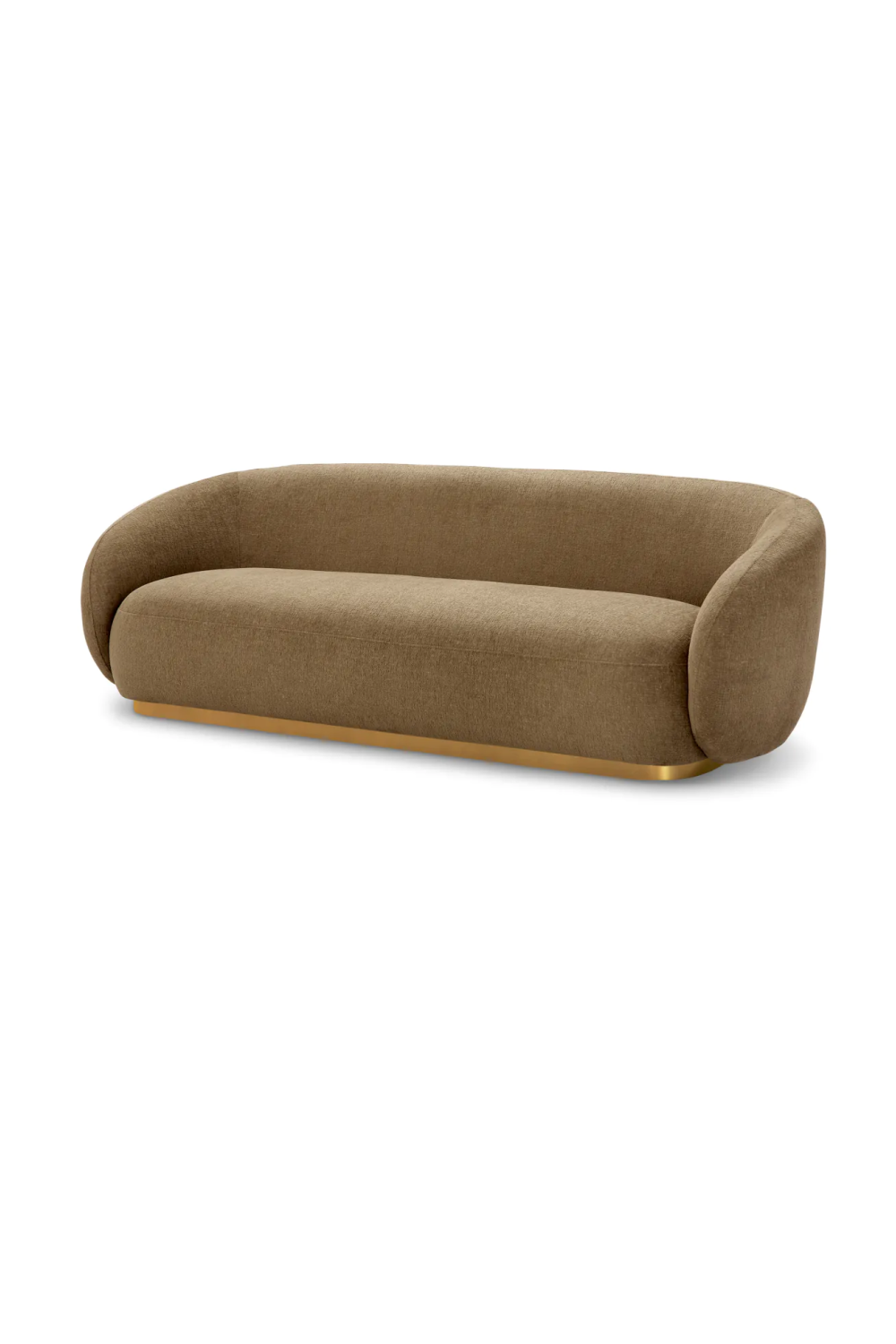 Brass Base Upholstered Sofa Brice| Eichholtz Miami
