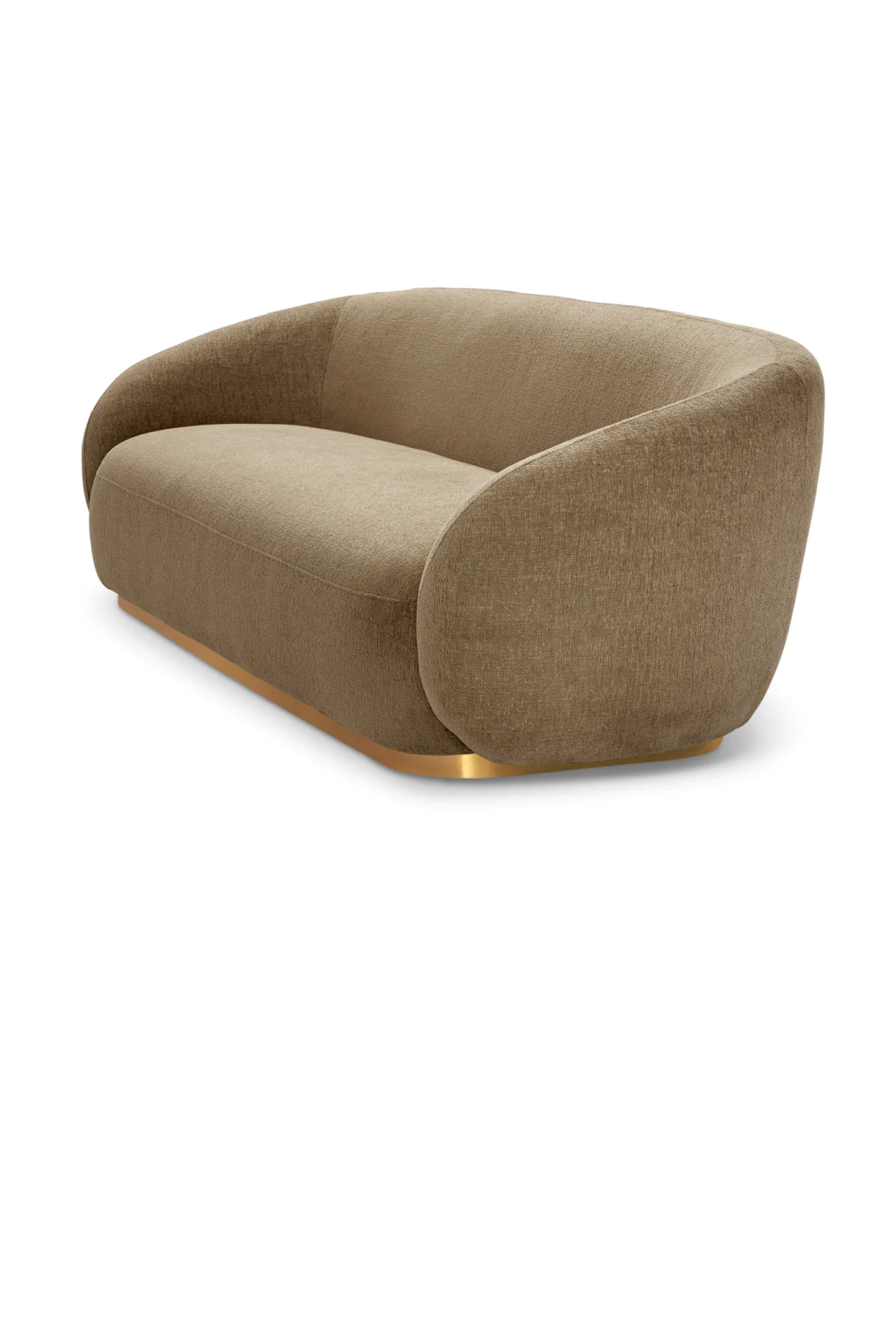 Brass Base Upholstered Sofa Brice| Eichholtz Miami