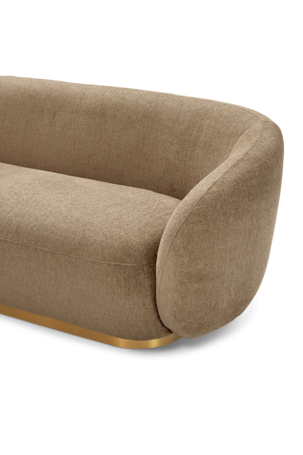 Brass Base Upholstered Sofa Brice| Eichholtz Miami