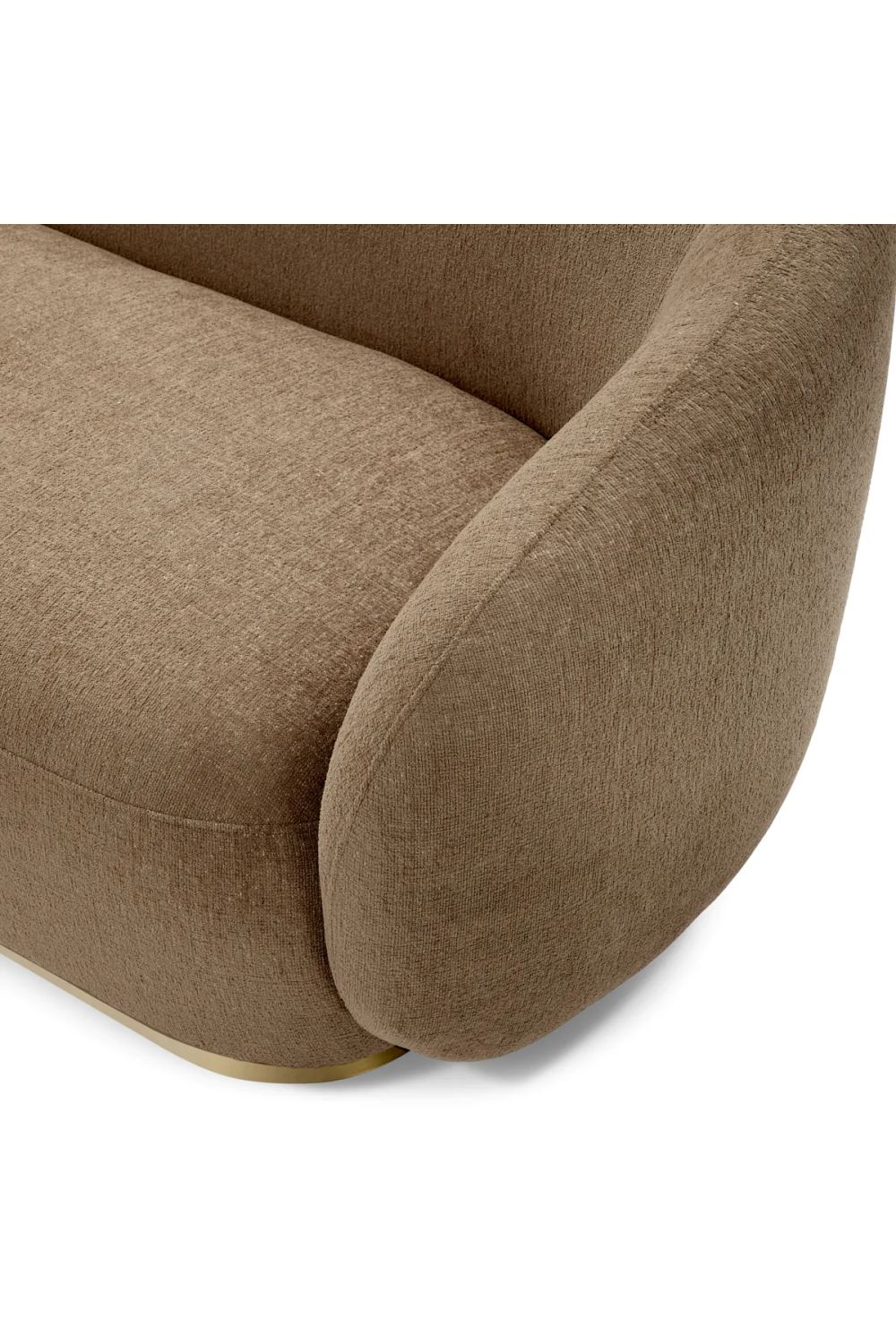 Brass Base Upholstered Sofa Brice| Eichholtz Miami