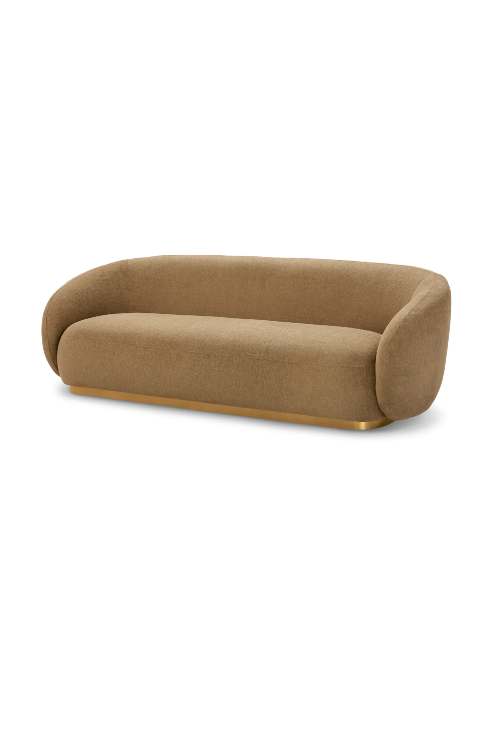 Brass Base Upholstered Sofa Brice| Eichholtz Miami