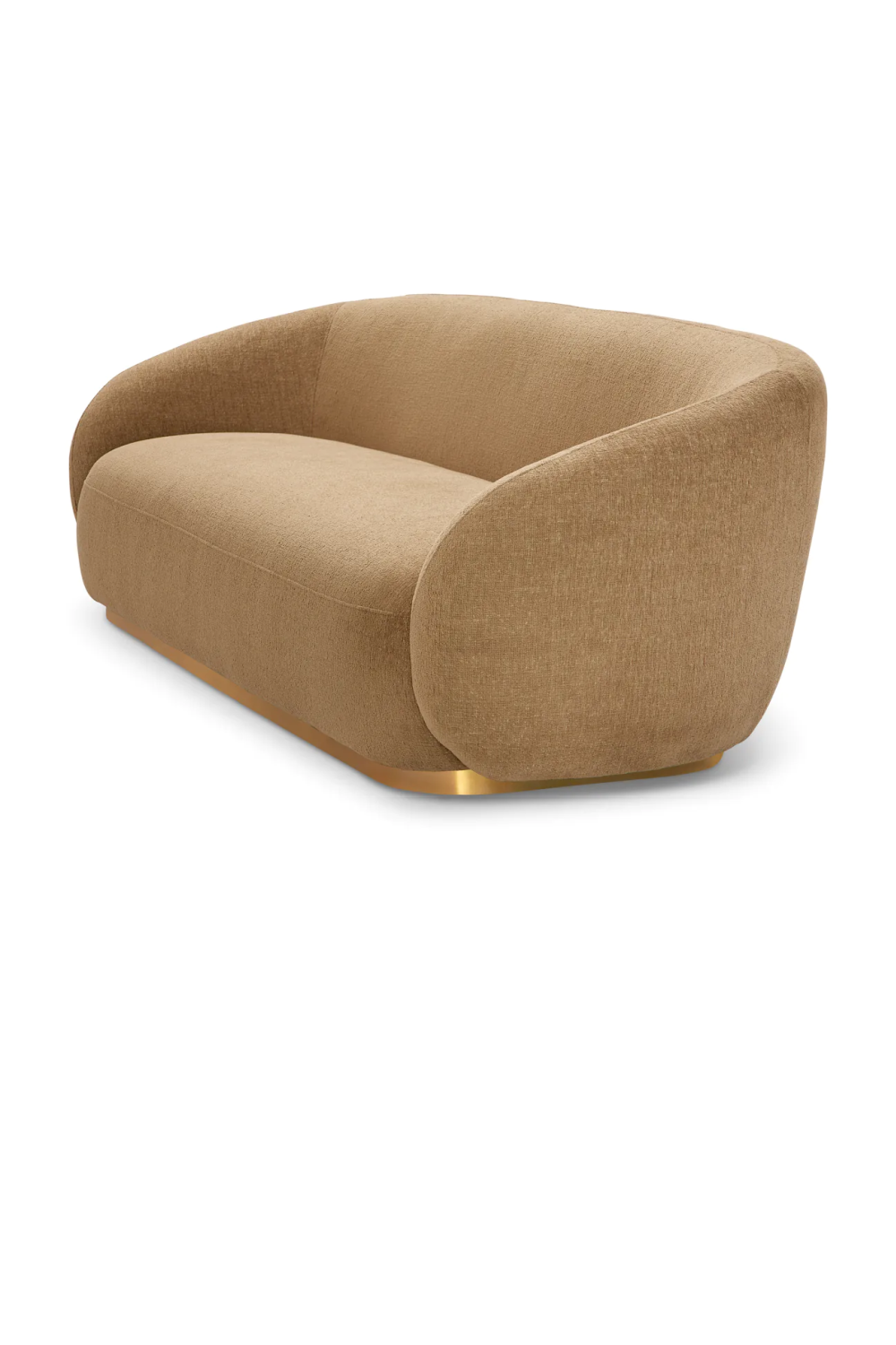 Brass Base Upholstered Sofa Brice| Eichholtz Miami