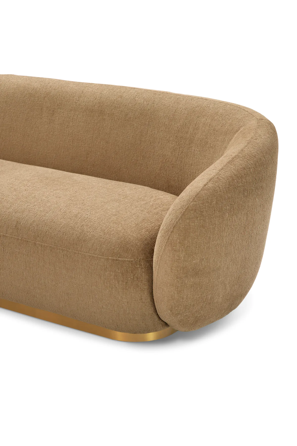 Brass Base Upholstered Sofa Brice| Eichholtz Miami