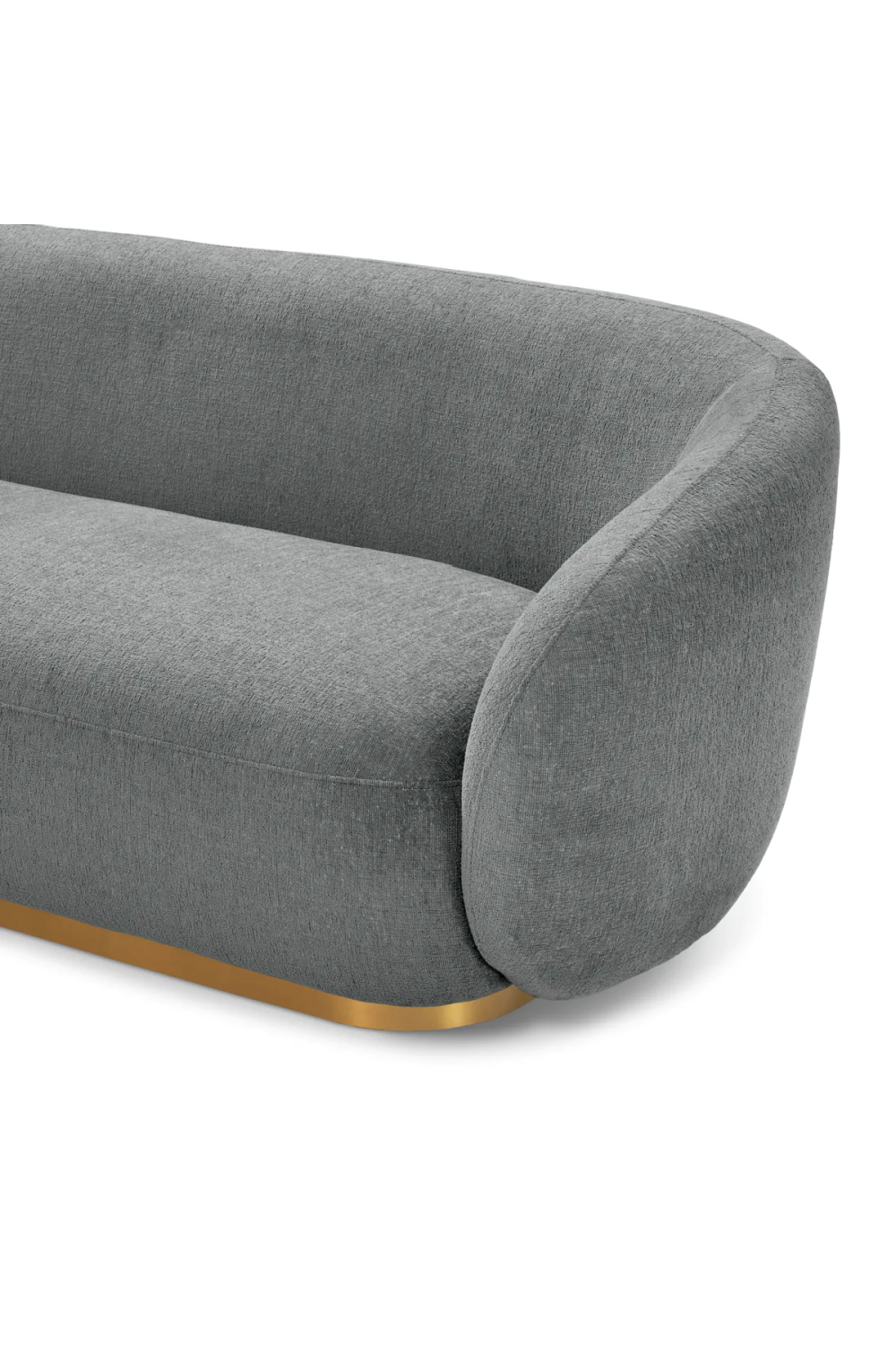 Brass Base Upholstered Sofa Brice| Eichholtz Miami