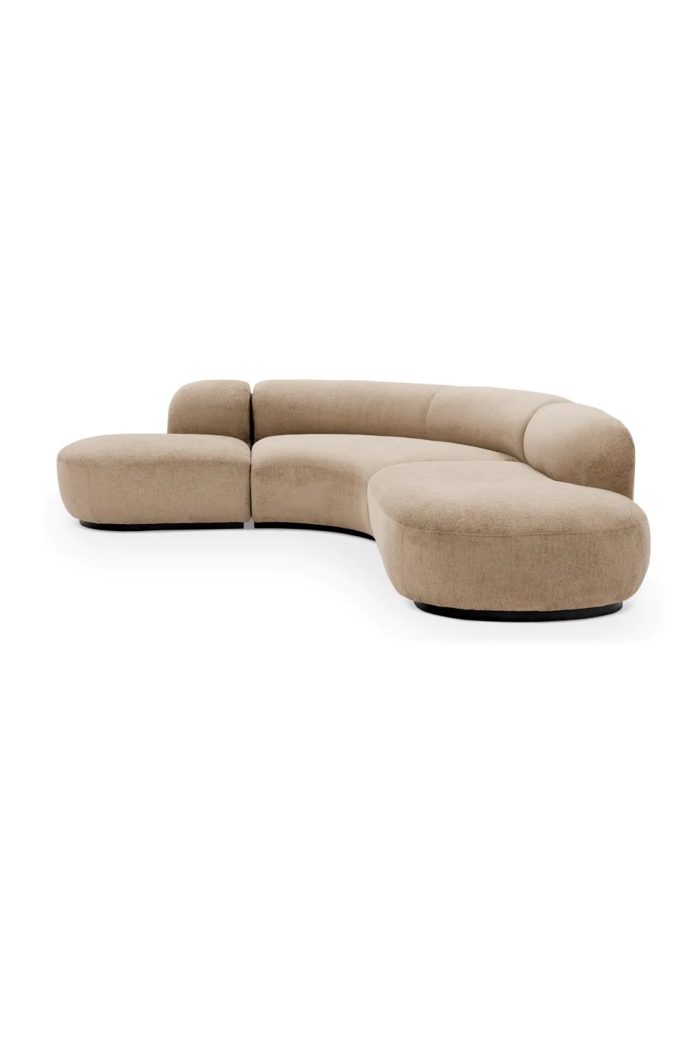 Upholstered Curved Sofa L Björn | Eichholtz Miami