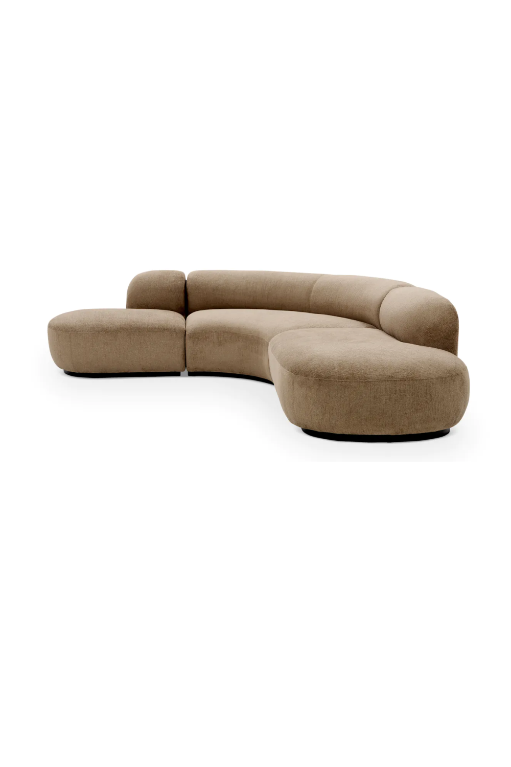 Upholstered Curved Sofa L Björn | Eichholtz Miami