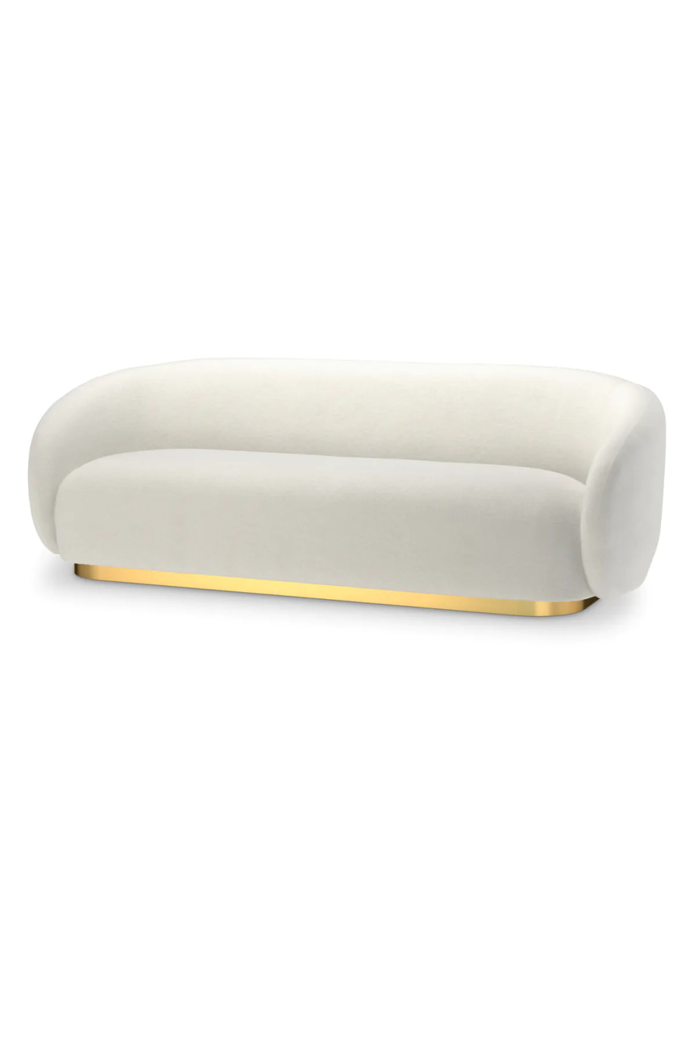 Brass Base Upholstered Sofa Brice| Eichholtz Miami