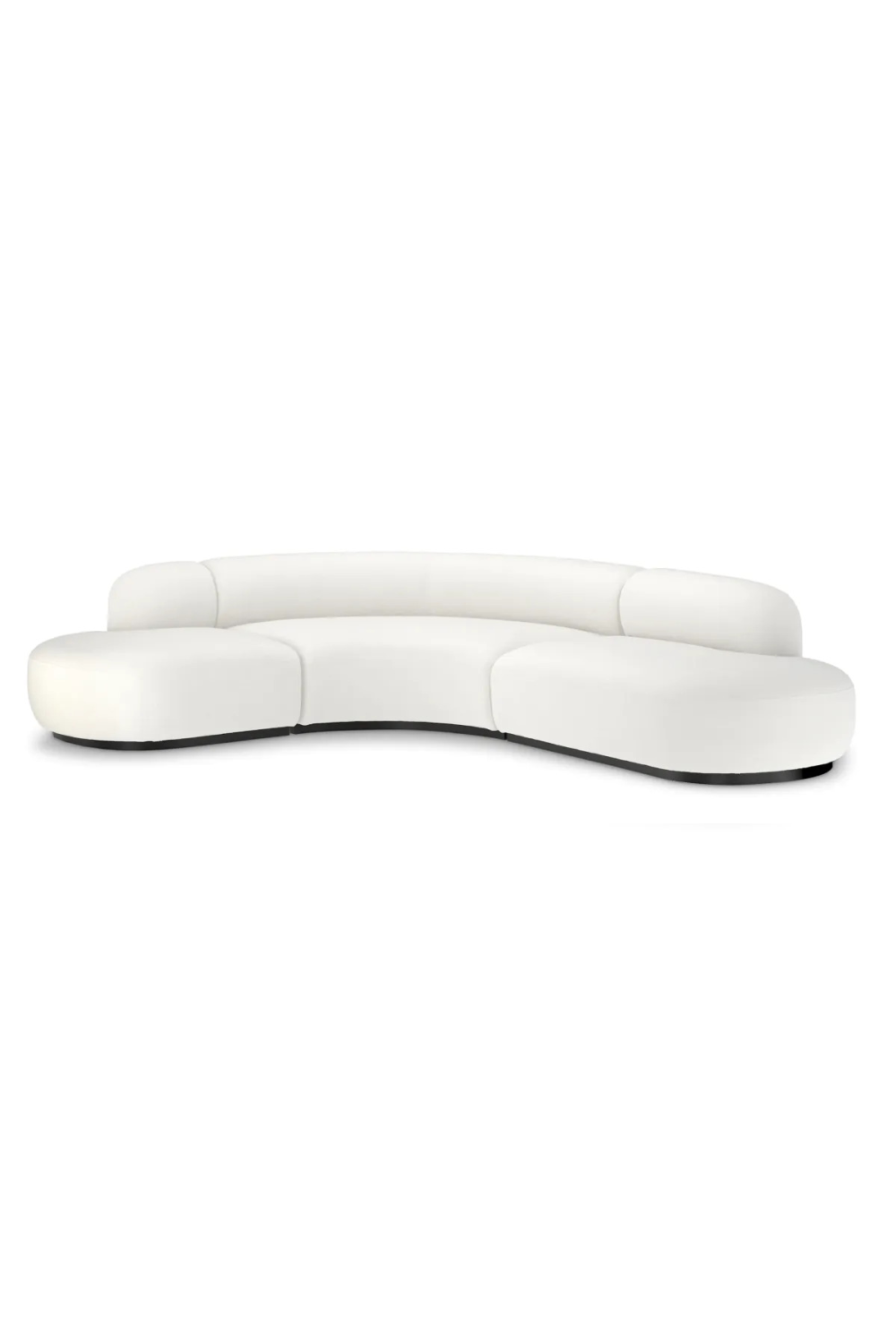 Upholstered Curved Sofa L Björn | Eichholtz Miami