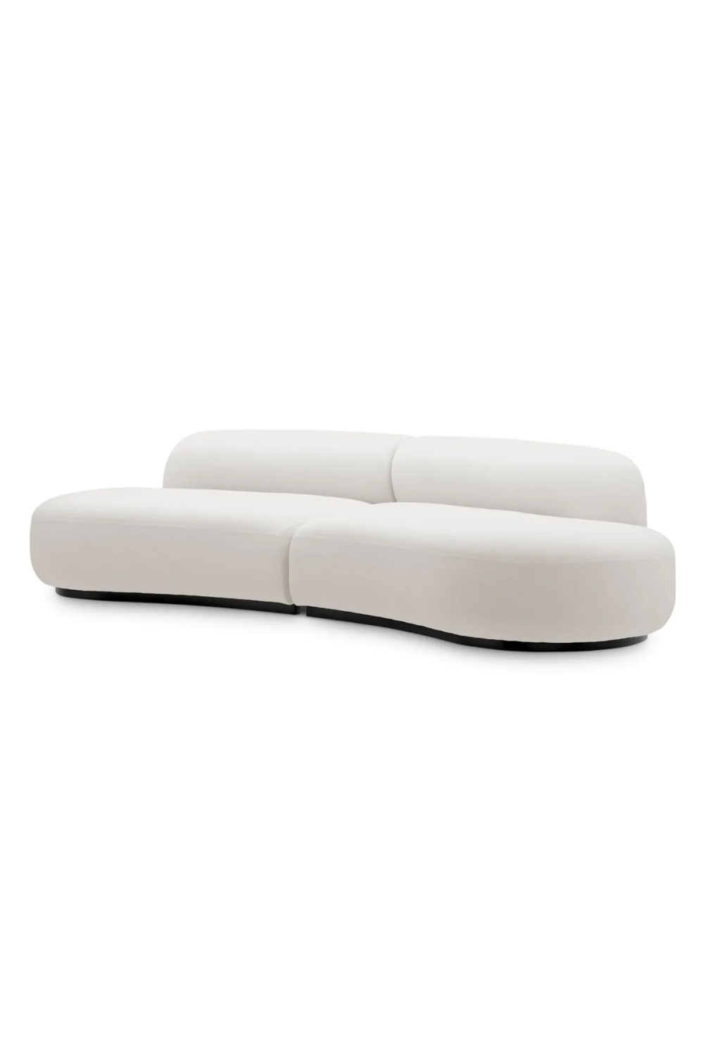 Fabric Curved Sofa S Bjorn | Eichholtz Miami