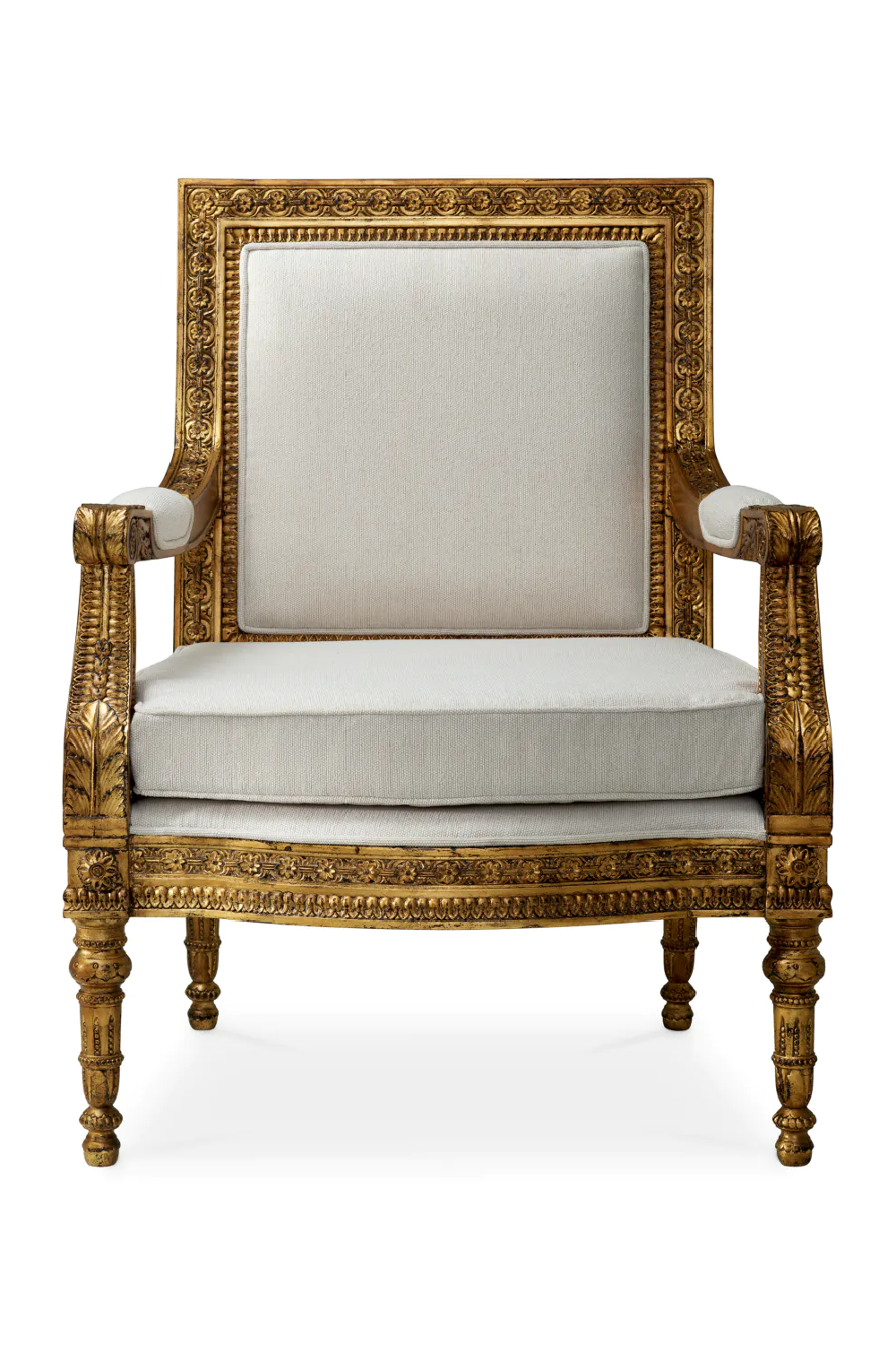 Gold Opulent Fauteuil Chair Louis | Eichholtz Miami
