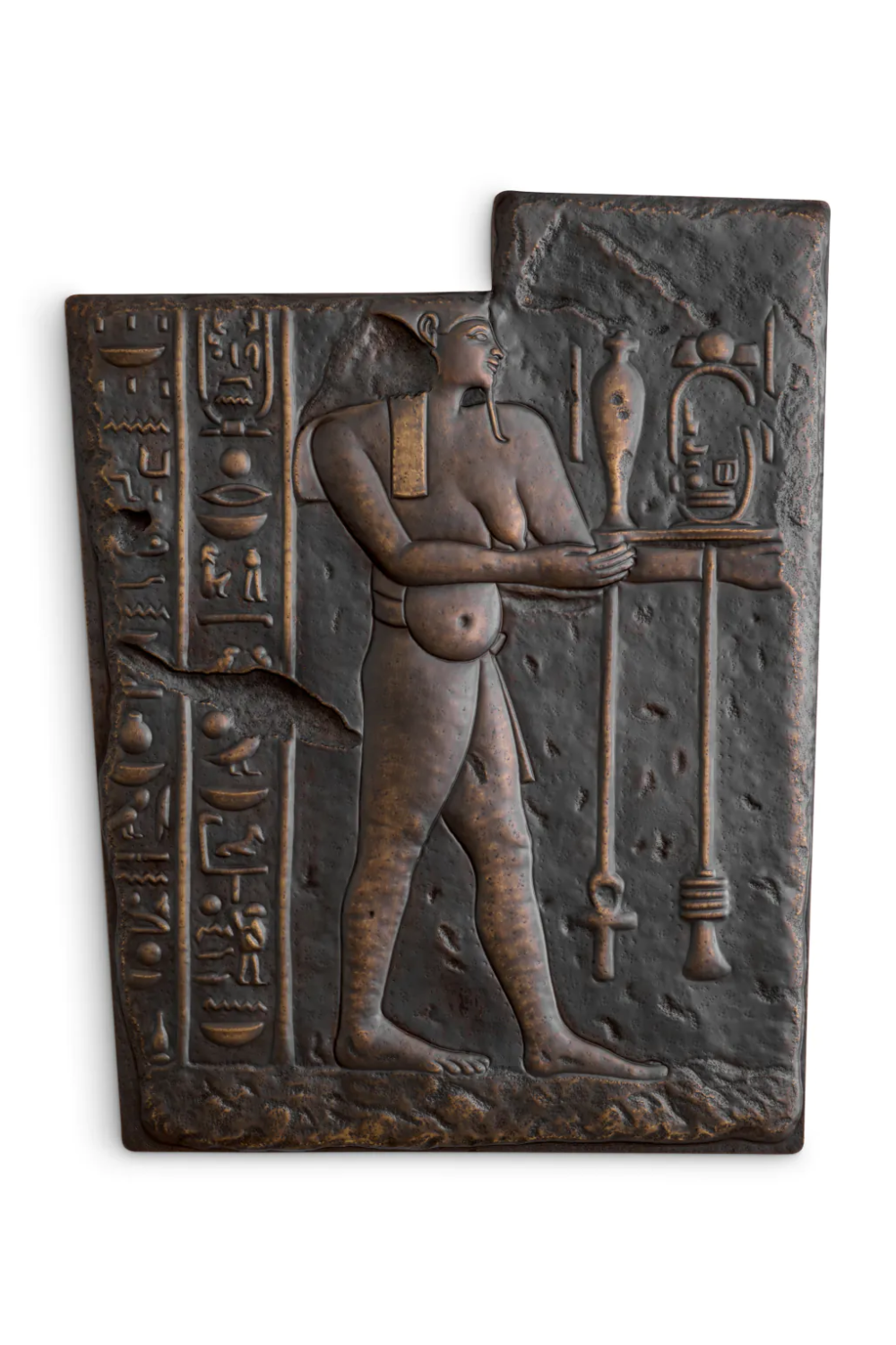 Bronze Carved Wall Object Sebennytos | Eichholtz Miami