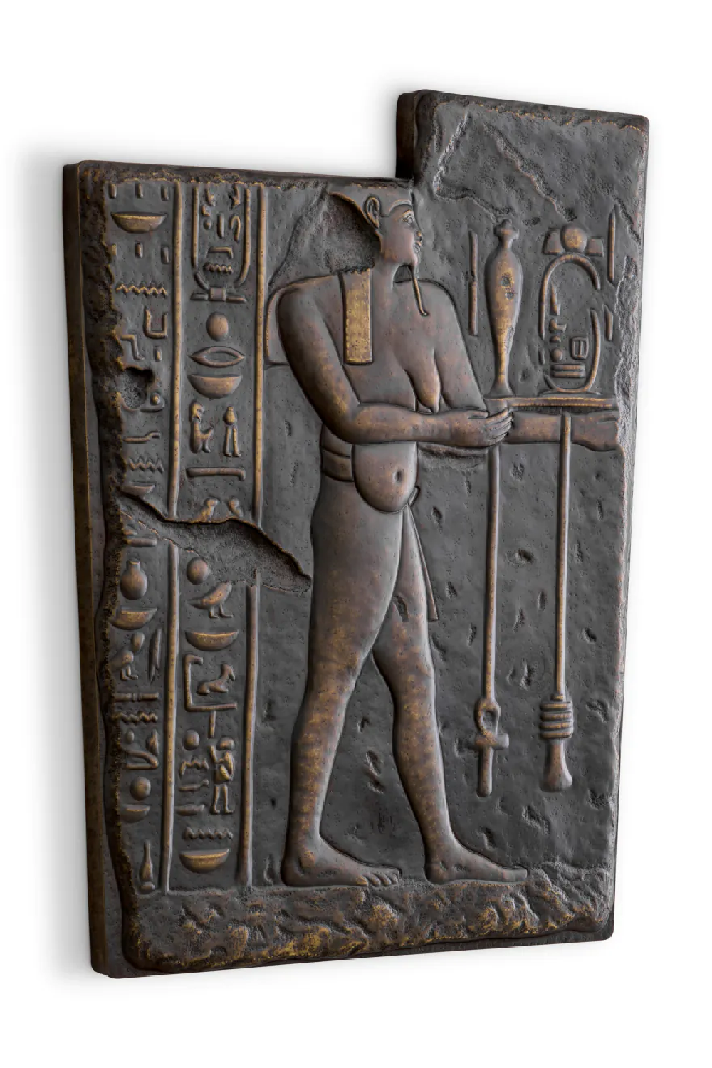 Bronze Carved Wall Object Sebennytos | Eichholtz Miami
