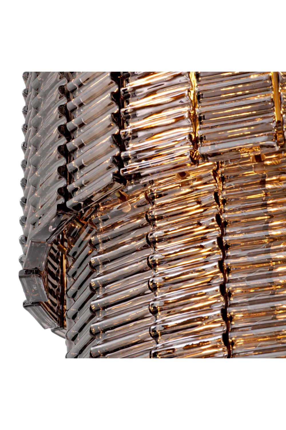 Ridged Glass Chandelier Imperial | Eichholtz Miami