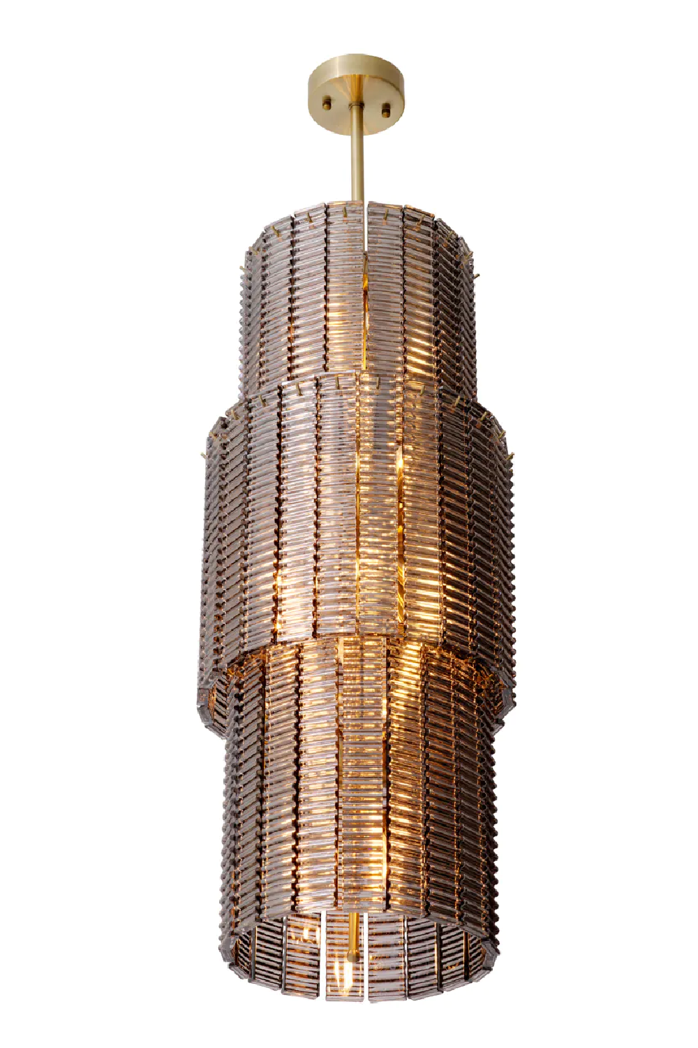 Ridged Glass Chandelier Imperial | Eichholtz Miami