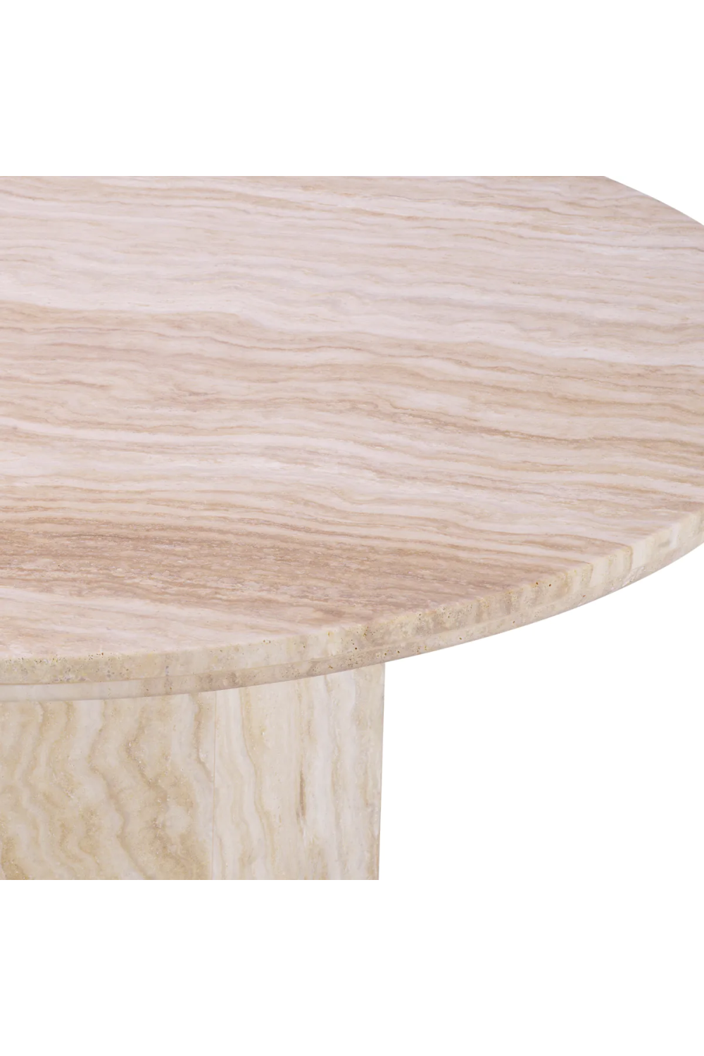 Round Travertine Coffee Table Florence | Eichholtz Miami