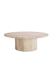 Round Travertine Coffee Table Florence | Eichholtz Miami
