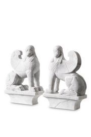 Marble Greek Sculptures (2) Sphinx | Eichholtz Miami