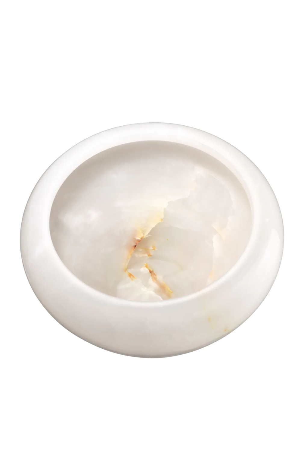 Natural Round Onyx Vase Fayum | Eichholtz Miami