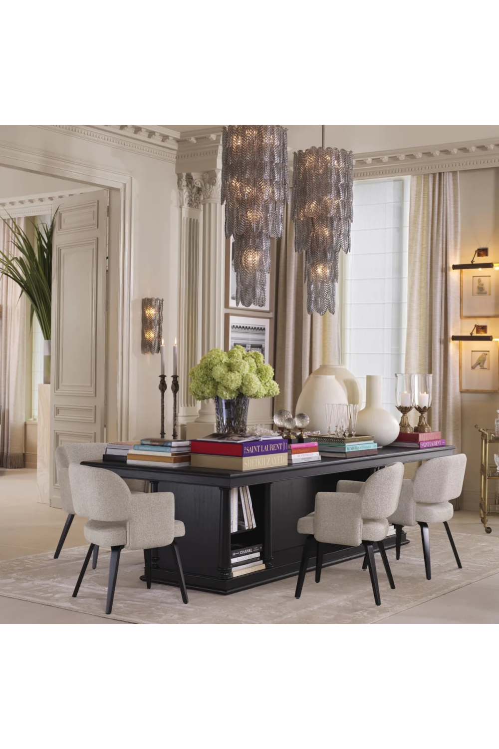 Smoke Glass Wall Lamp Sahure | Eichholtz Miami