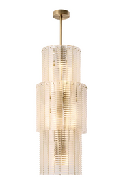 Ridged Glass Chandelier Imperial | Eichholtz Miami