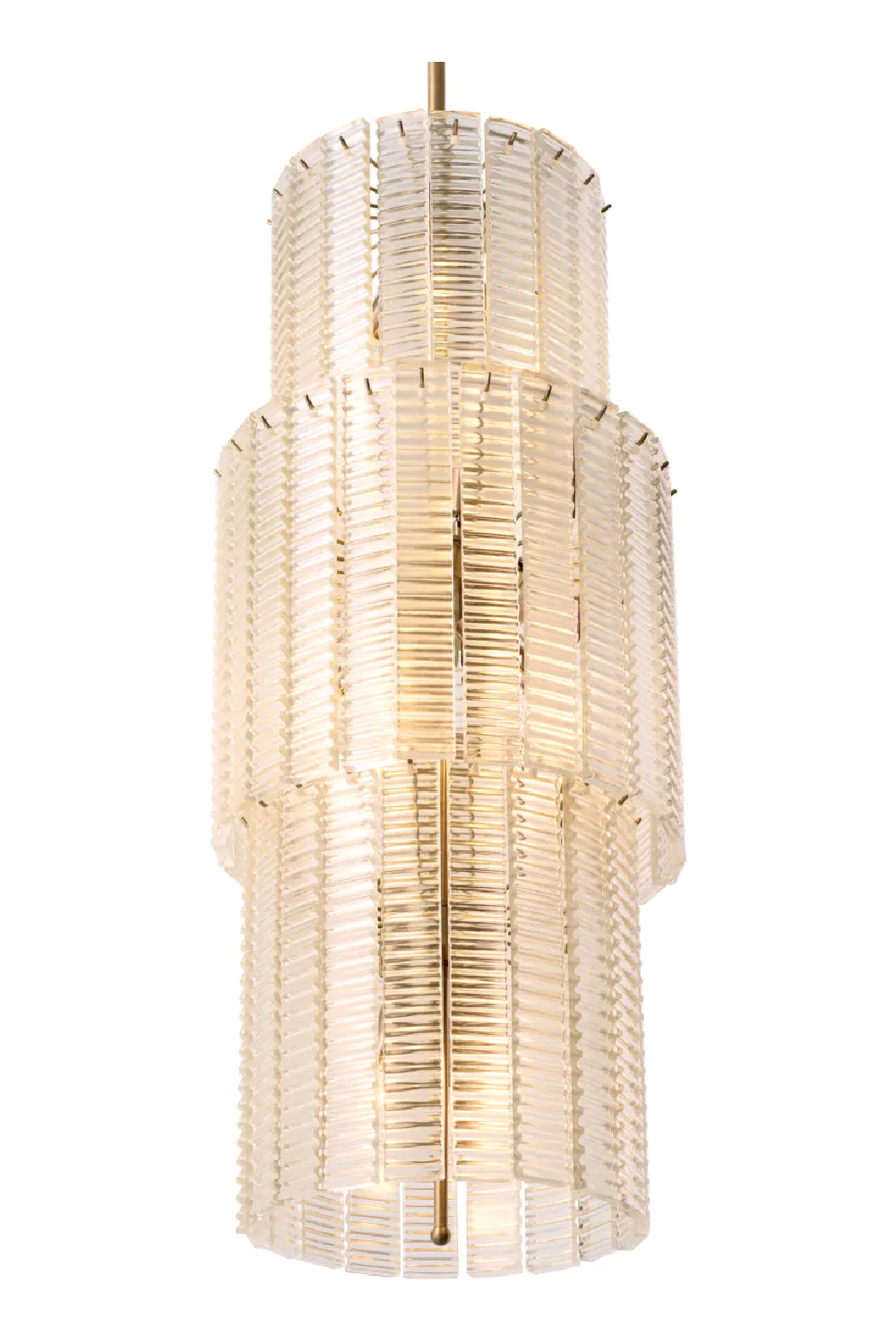 Ridged Glass Chandelier Imperial | Eichholtz Miami
