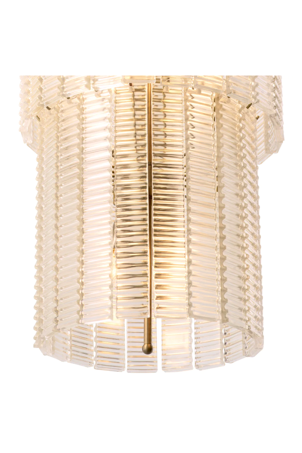 Ridged Glass Chandelier Imperial | Eichholtz Miami