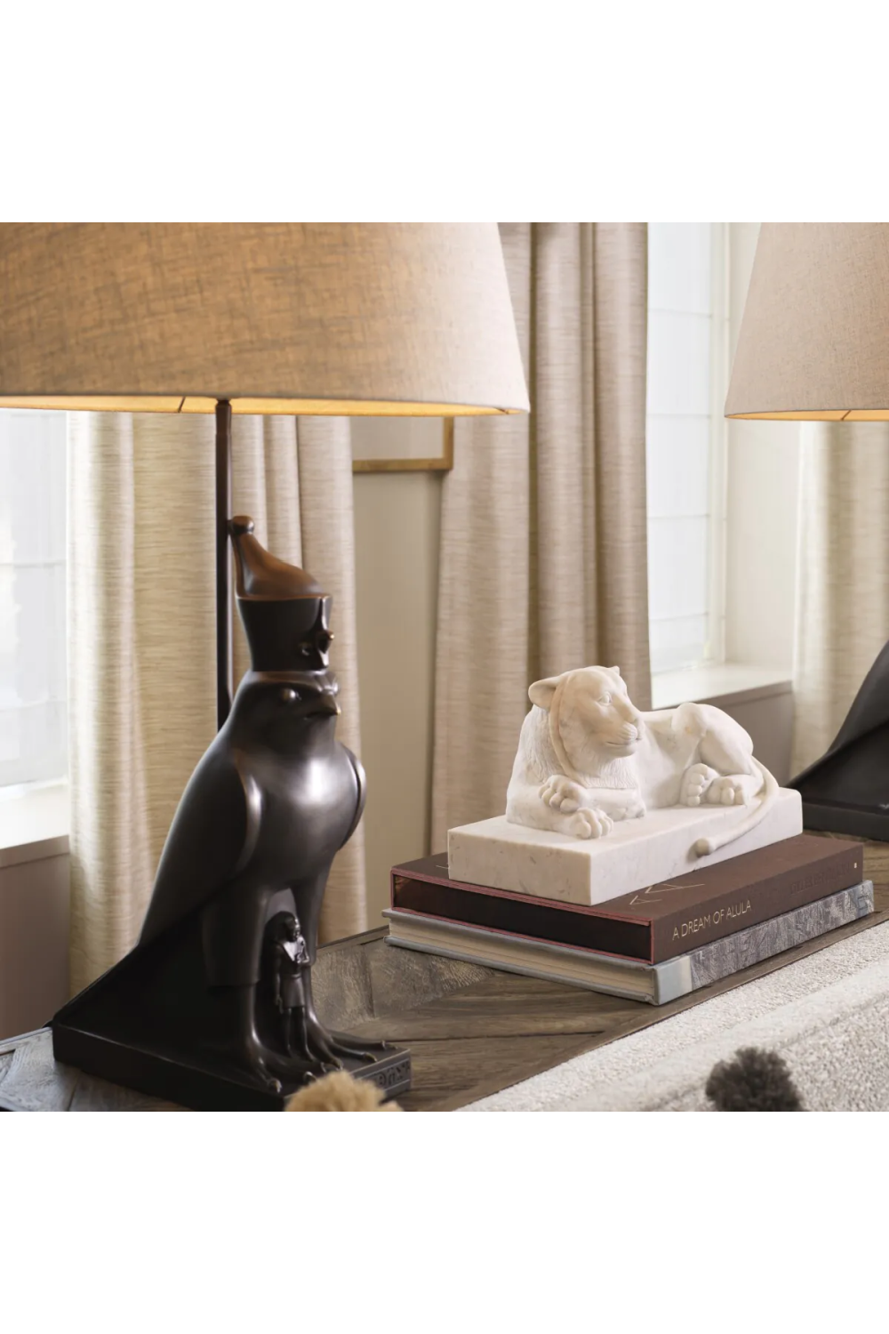 Sculptural Base Table Lamp Horus | Eichholtz Miami