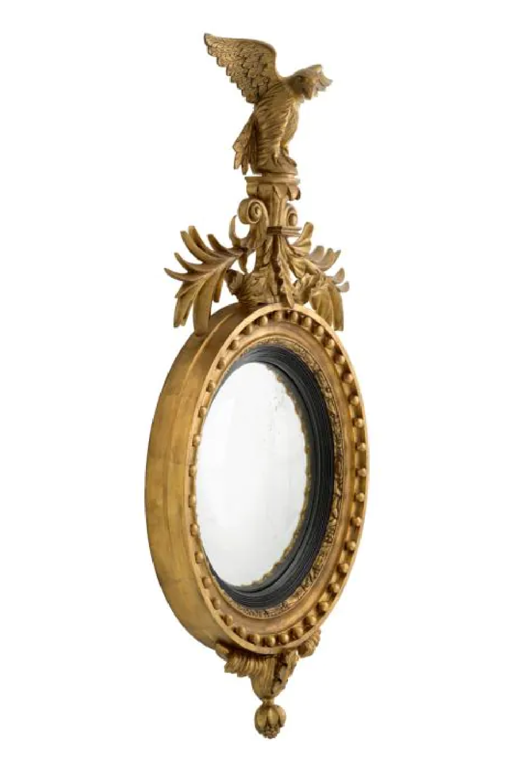 Antique Gold Convex Mirror Girandole | Eichholtz Miami