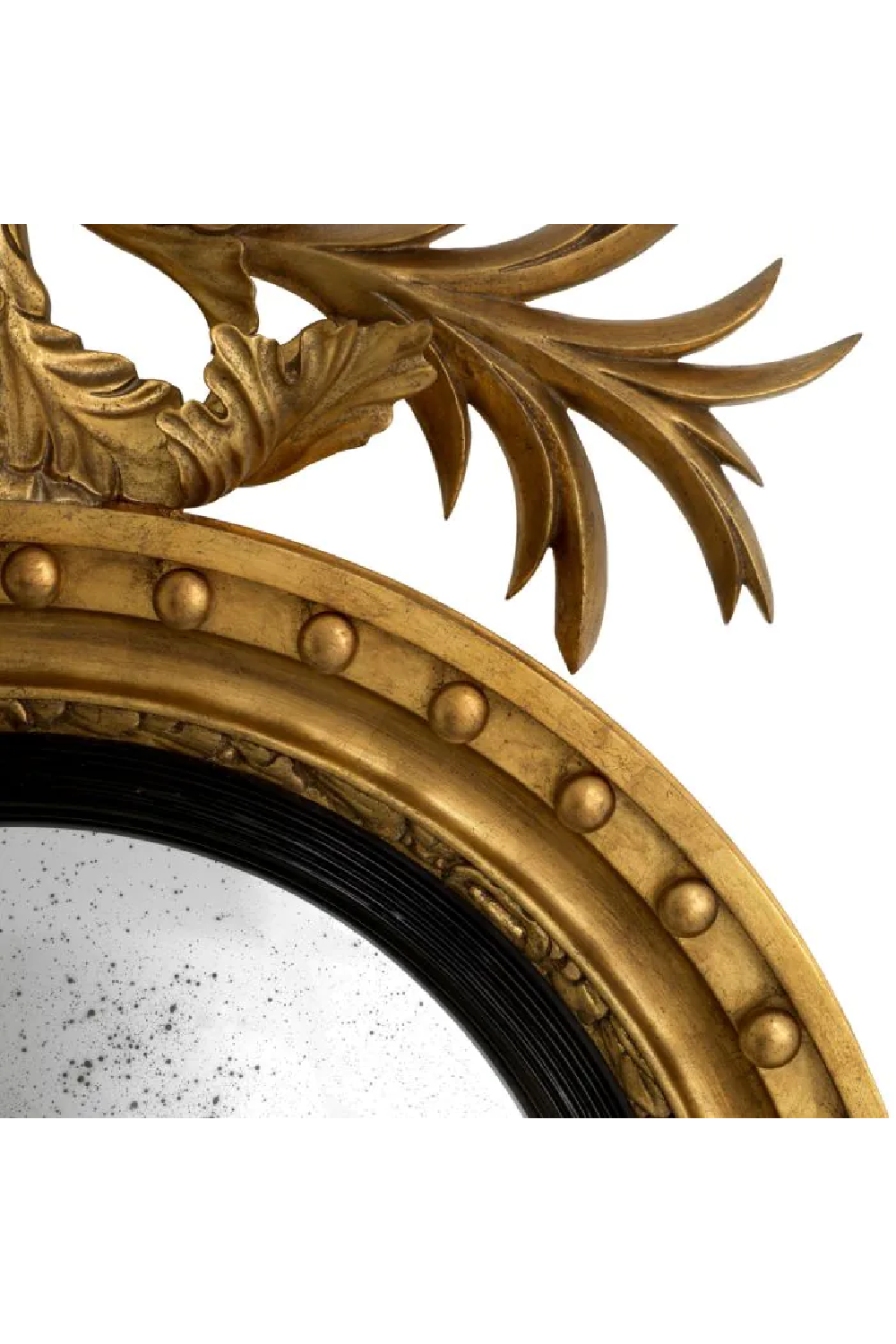 Antique Gold Convex Mirror Girandole | Eichholtz Miami