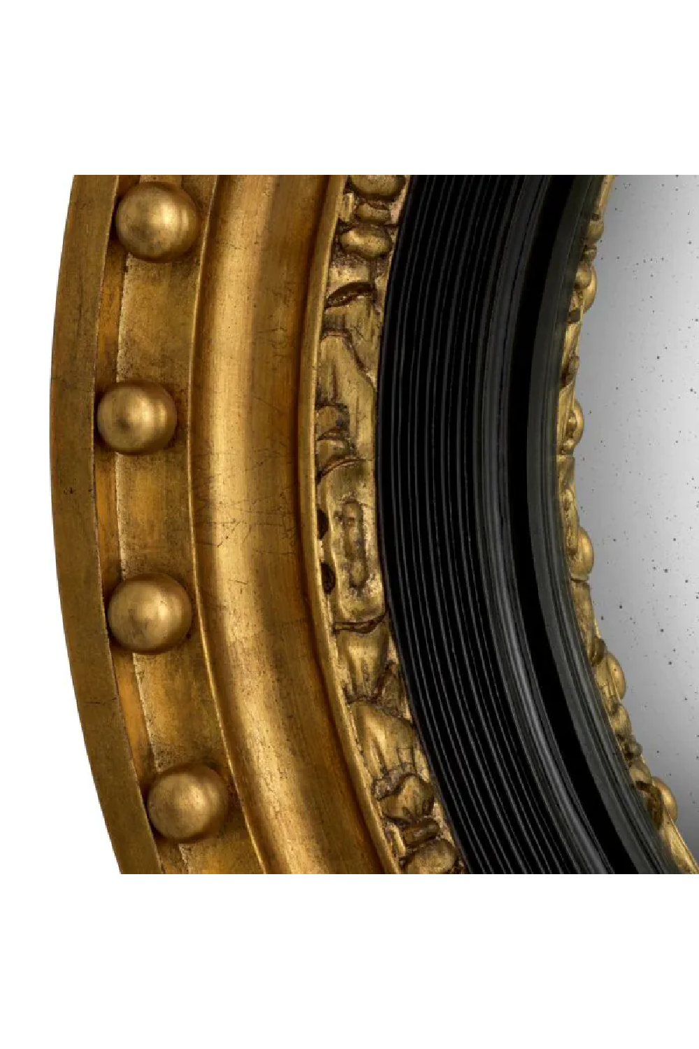 Antique Gold Convex Mirror Girandole | Eichholtz Miami