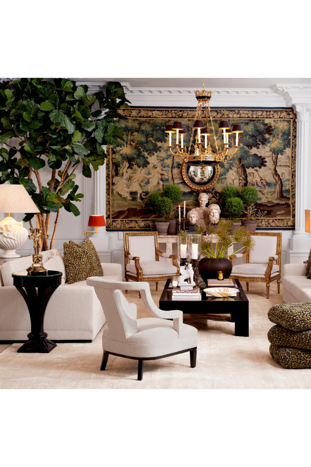 Round Glass Side Table Aswan | Eichholtz Miami