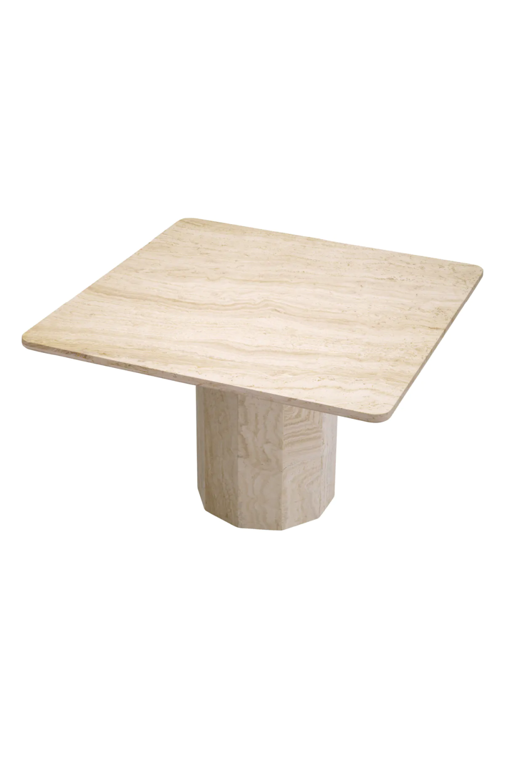 Natural Travertine Dining Table Piazza | Eichholtz Miami
