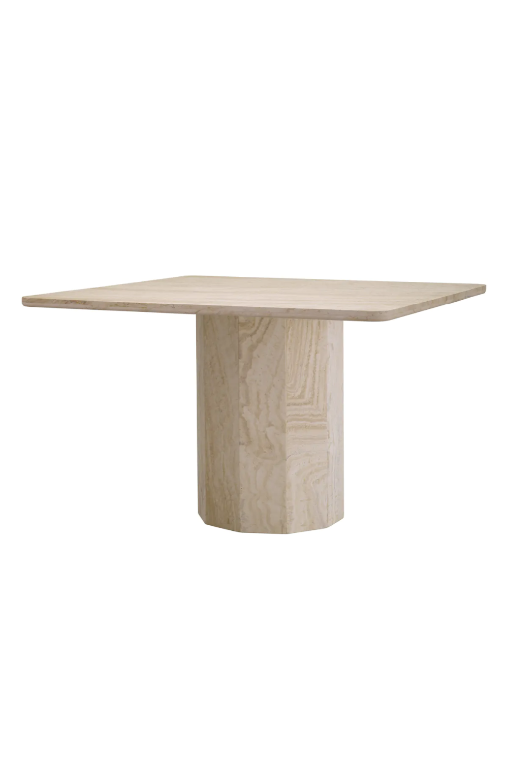 Natural Travertine Dining Table Piazza | Eichholtz Miami