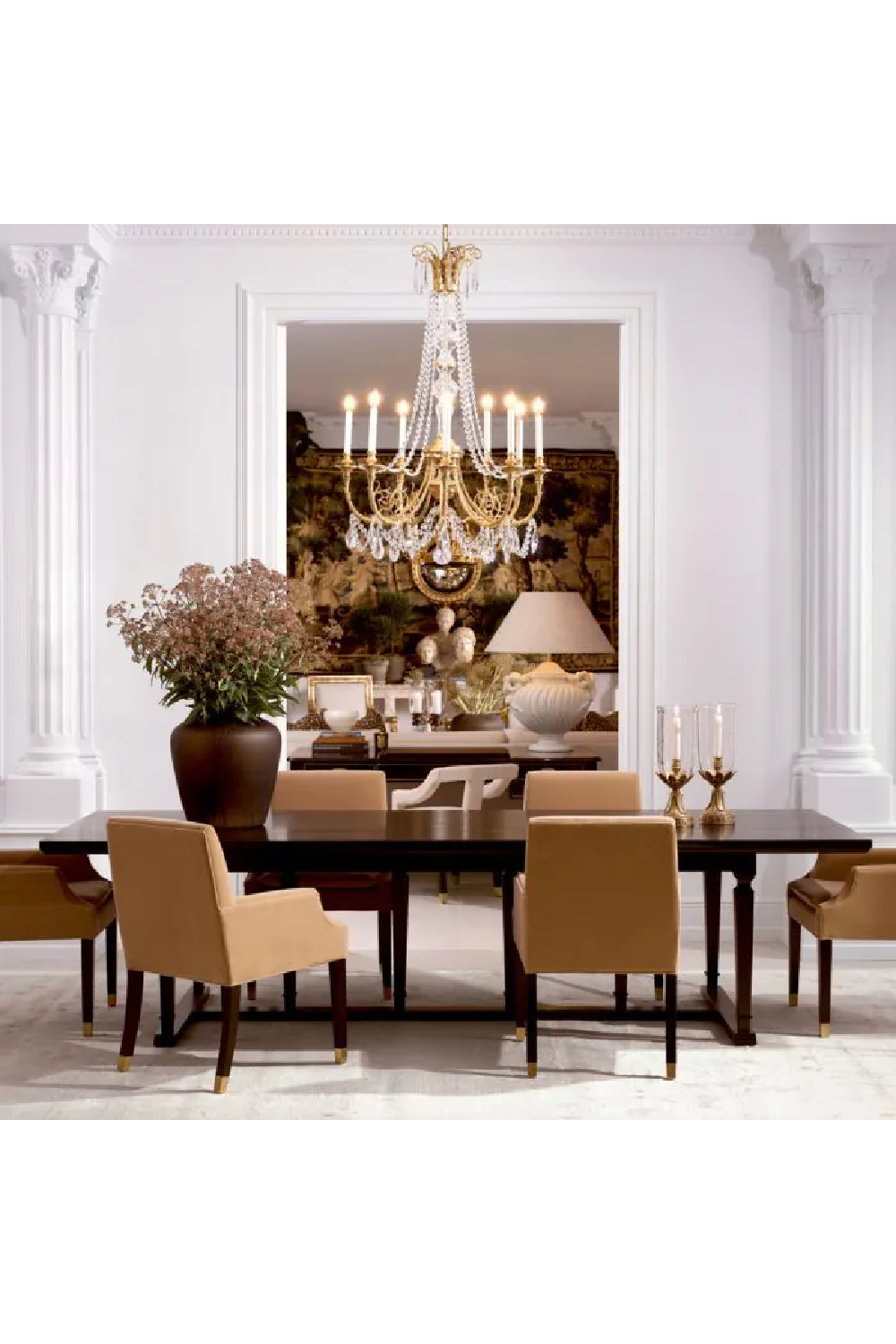Carved Trim Dining Table Americana | Eichholtz Miami