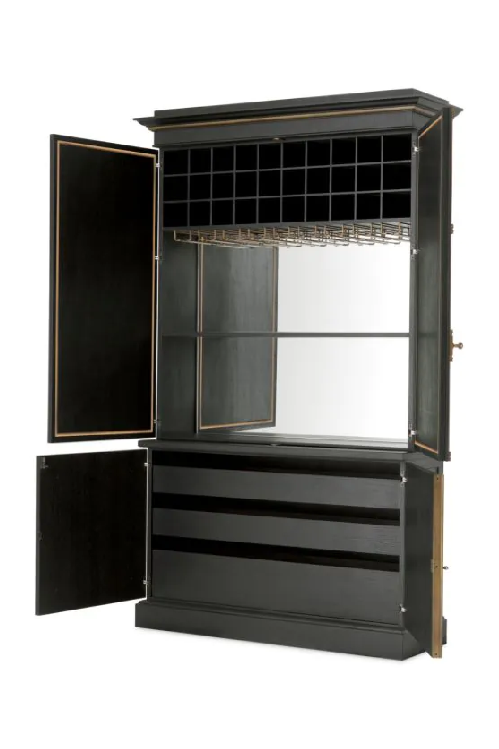 Antiqued Mirror Bar Cabinet Kellam | Eichholtz Miami