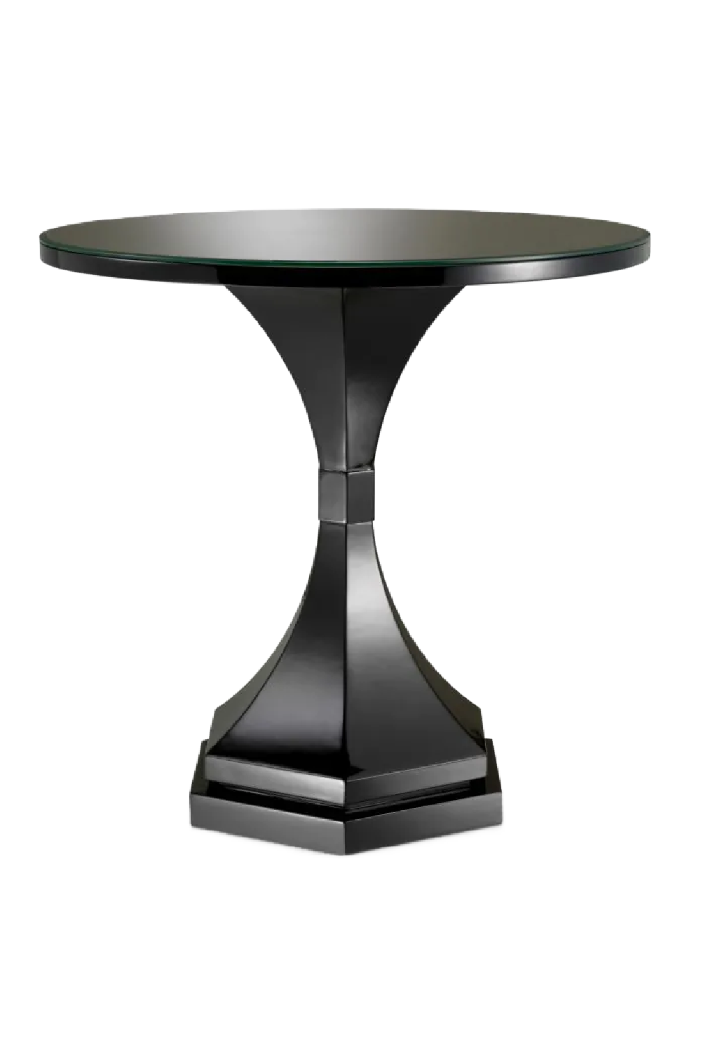 Black Glass Side Table Harlem | Eichholtz Miami