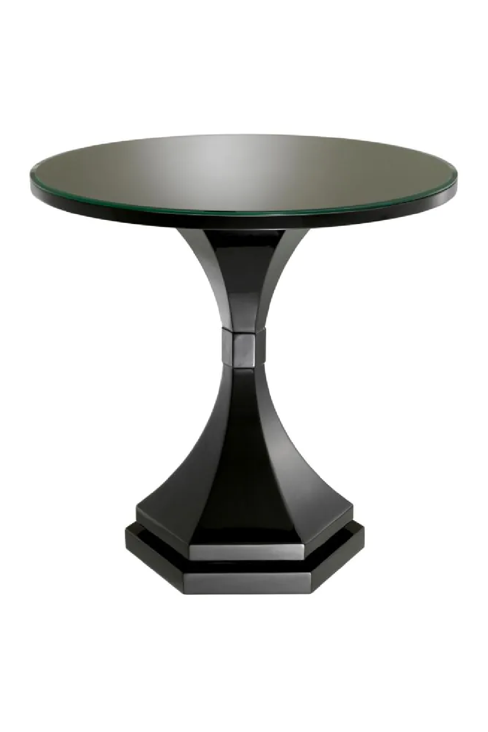 Black Glass Side Table Harlem | Eichholtz Miami