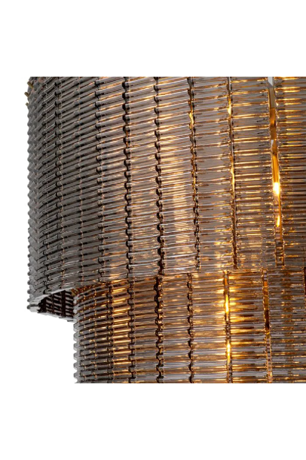 Ridged Glass Chandelier Imperial Double | Eichholtz Miami