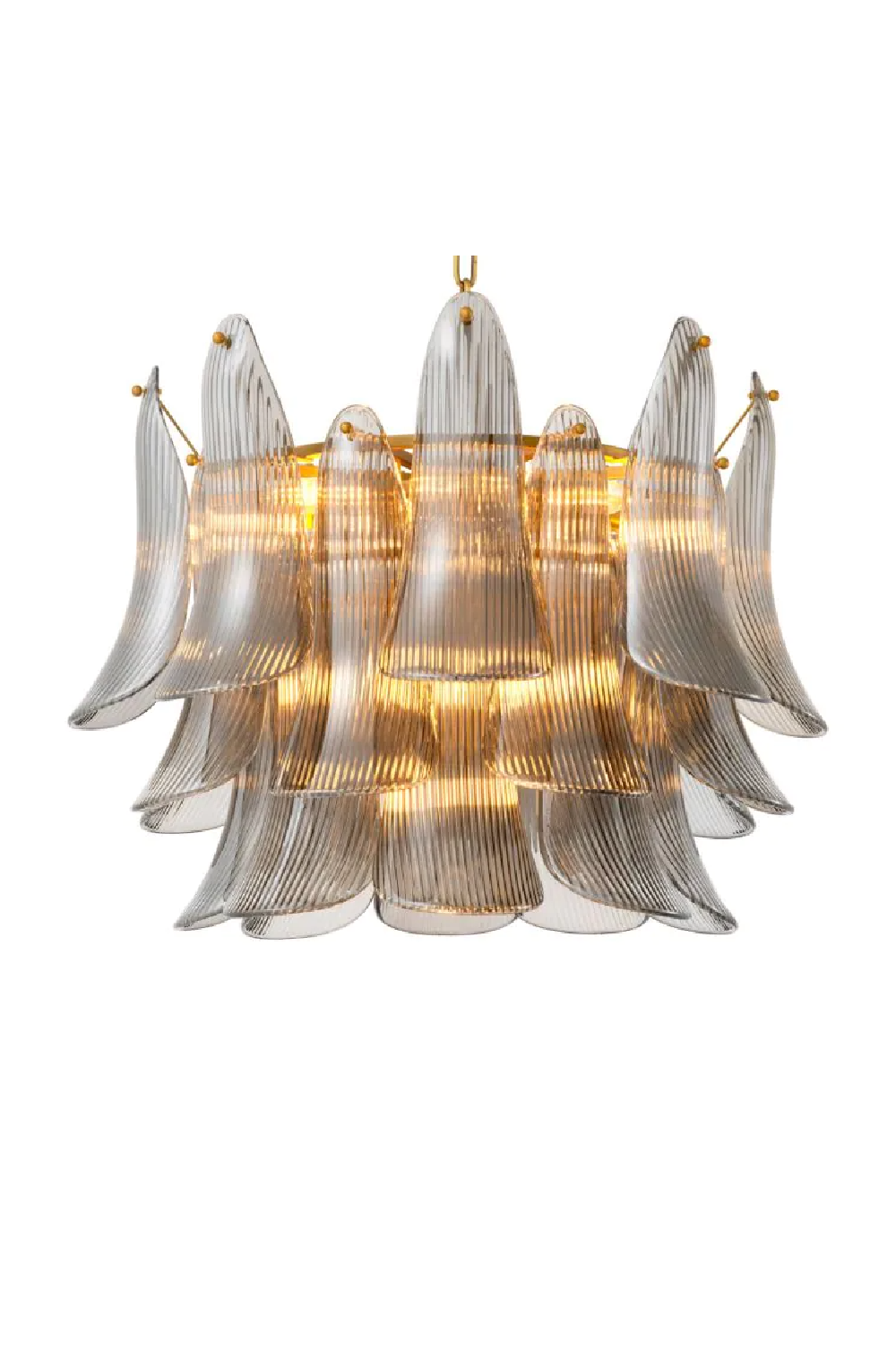 Glass Leaves Chandelier Amun | Eichholtz Miami