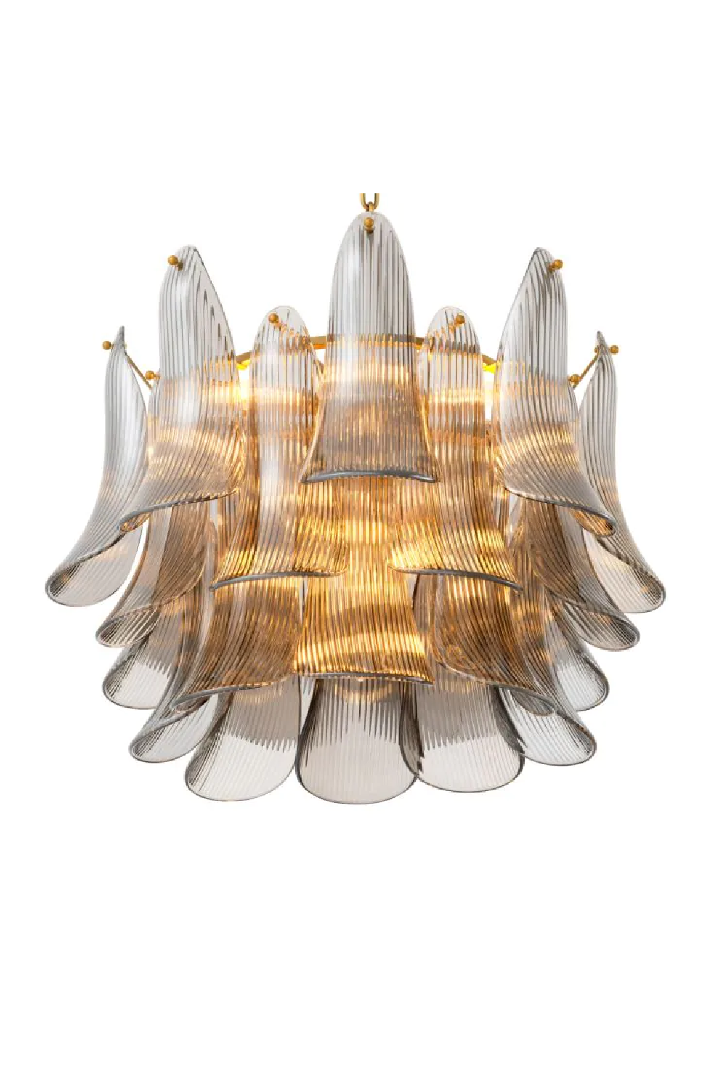 Glass Leaves Chandelier Amun | Eichholtz Miami